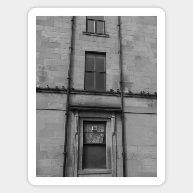 Black and White Scottish House Sticker by golan22may